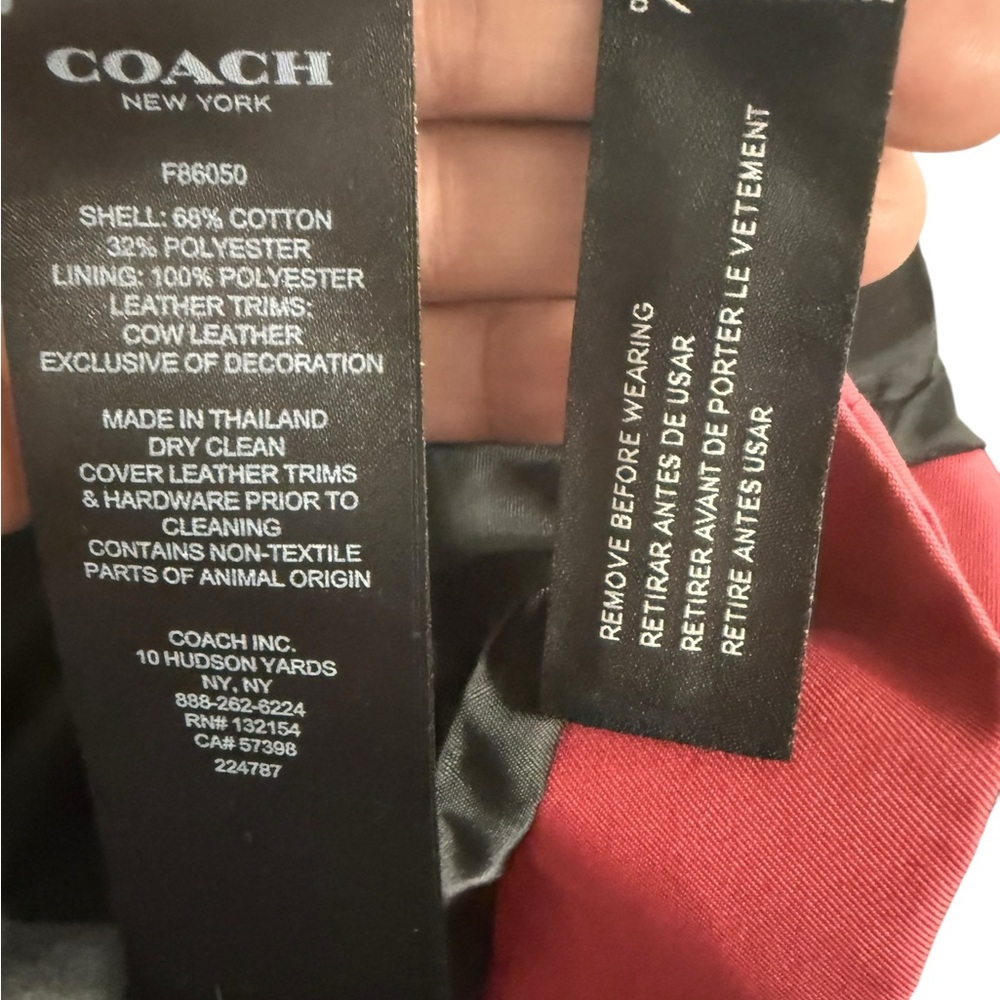 Coach Pink Double-Breasted Trench‎ Coat XS - Picture 9 of 14